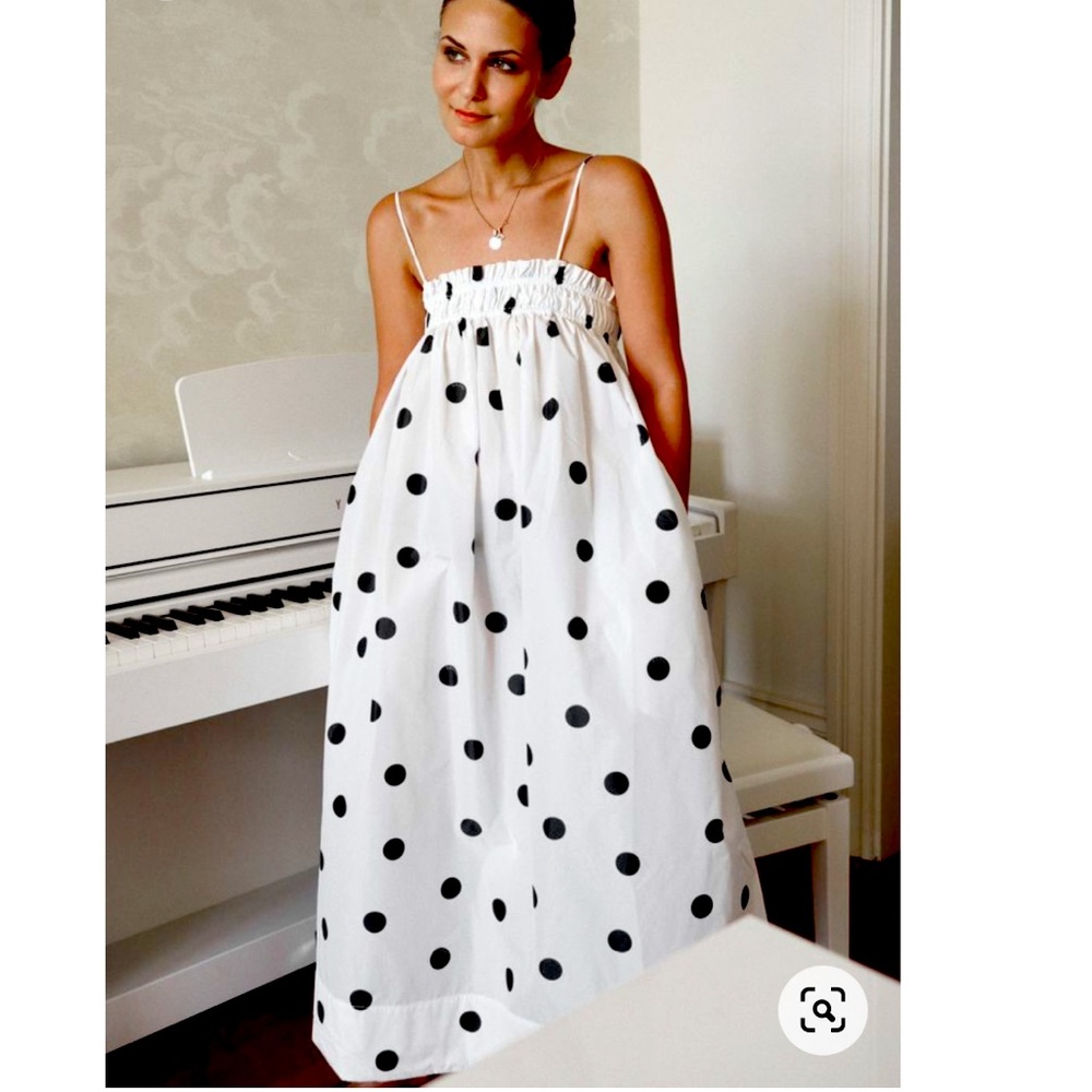 NWT Ganni Polka Dot Tent Dress